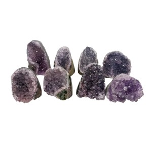 Amethyst Freestanding Cluster Cut Base 200-220g W:1287g (6 Pcs) (Brazil) Amethyst Freestanding Cluster Cut Base 200-220g W:1287g (6 Pcs) (Brazil)